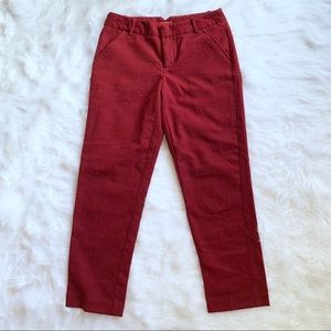 Merona | Red Wine Career Ankle Pants (A91)
